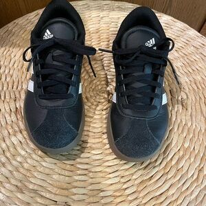 Adidas Black Sneakers with White Label